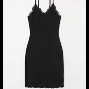 Black embellished Camisole POOF stretch  Lacey Camisole